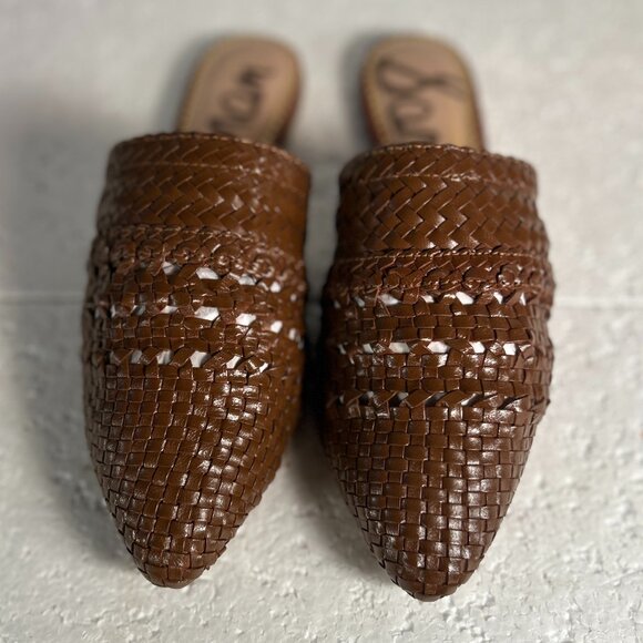 Sam Edelman Brown Woven Mules - Picture 5 of 11